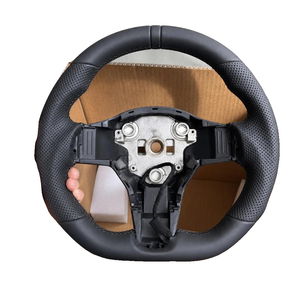 Heizbares Lenkrad, Pu-leder, Standardgröße Für Kompatibilität, Kompatibilität Mit Tesla Model 3 Und Model Y, Heizfunktion, Sportdesign