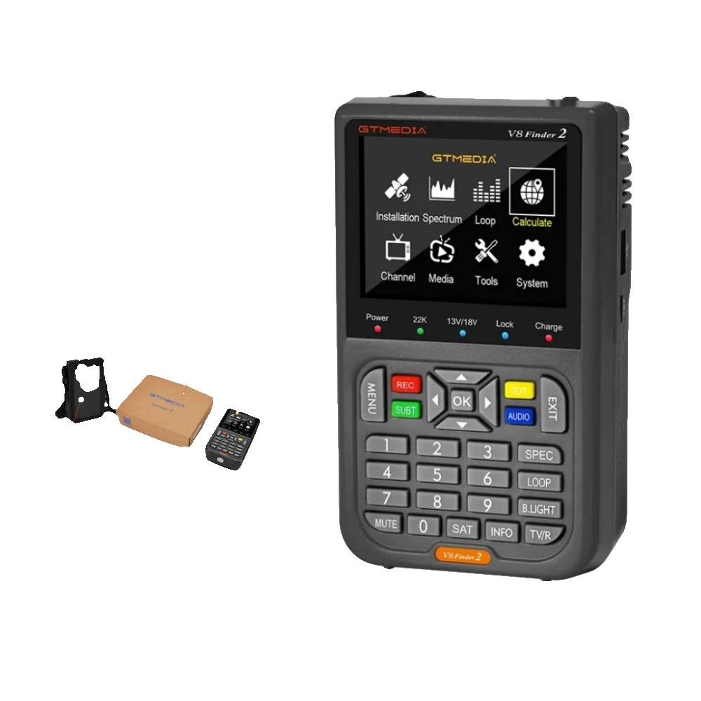 Satellitenfinder, Hochauflösender Bildschirm, Vielseitige Funktionalität, Mit Tasche