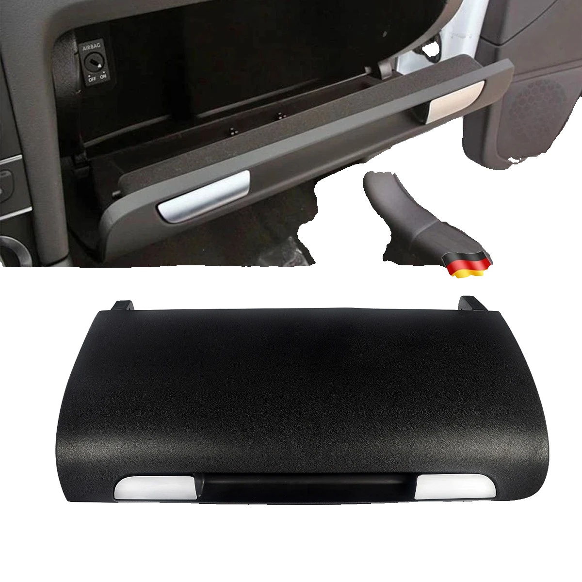 Handschuhfachabdeckung, Abs-material, Abmessungen 51cm X 26cm X 24cm, 1,15 Kg Gewicht, Kompatibilität Für Audi A3 S3 2004-2012, Teilenummer 8p1857124a
