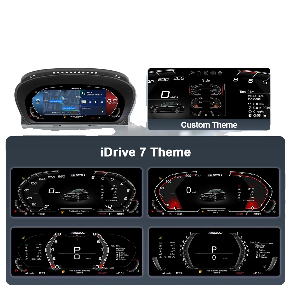 Digitales Messgerät Armaturenbrett Cluster, Wireless Carplay, Android Auto Unterstützung, E60 Carplay-version