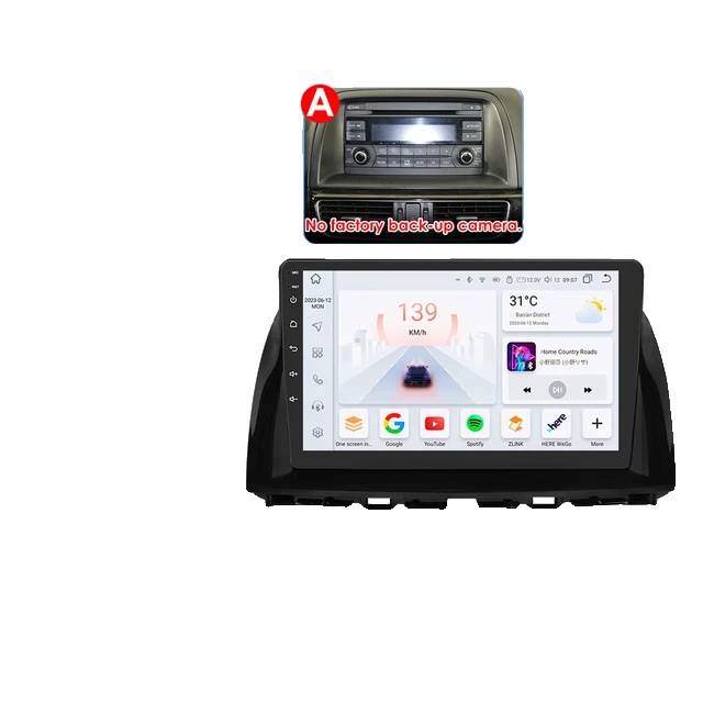 Auto-multimedia-player, 10,1 Zoll Touchscreen, Eingebaute Gps-navigation, A-8kerne-4g 32g -s4