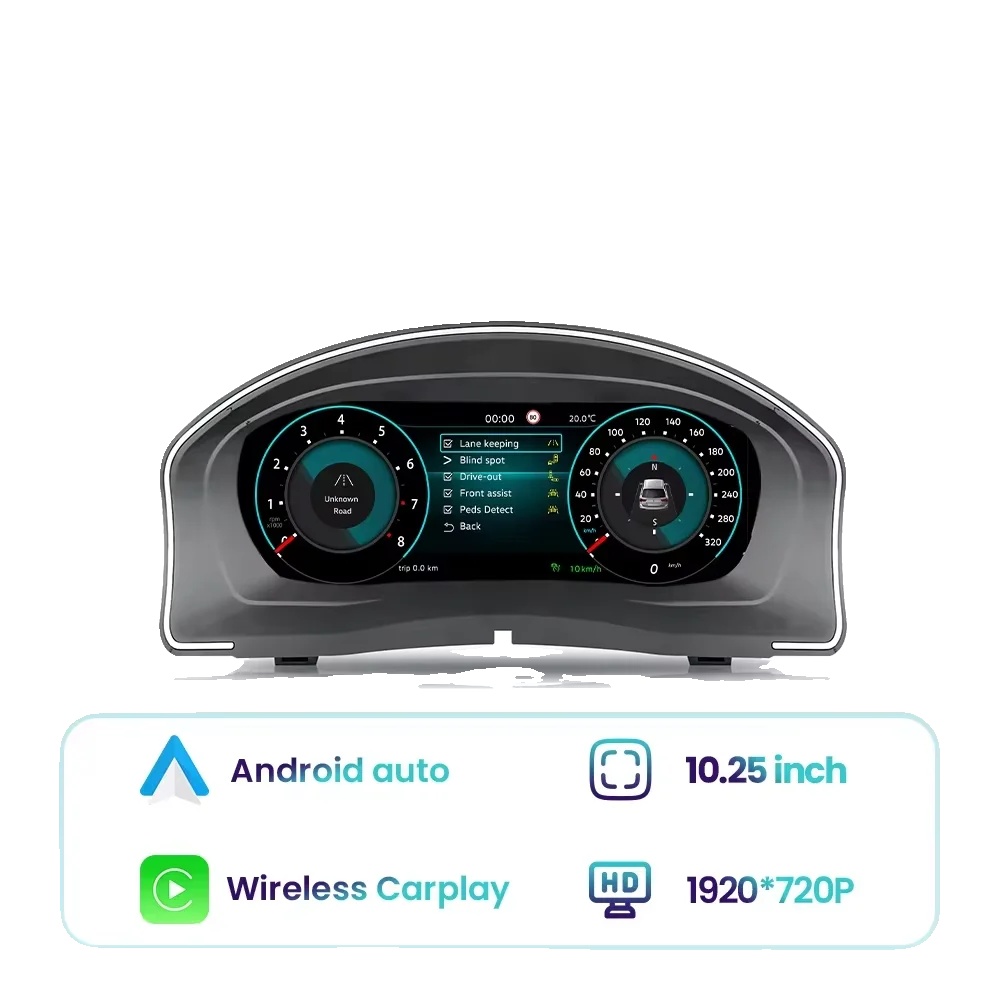 Digitales Armaturenbrett, Hd-display, Drahtlose Konnektivität, Für Golf Mk5