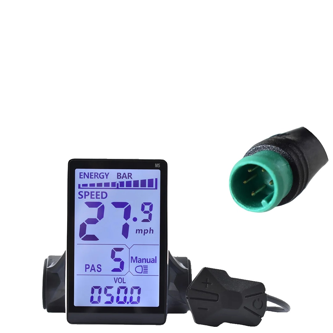 Elektrisches Fahrrad Lcd-display, Uart2-kompatibilität, Echtzeit-geschwindigkeitsverfolgung, 5pin
