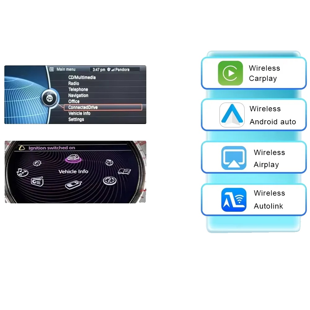 Carplay Und Android Auto Decoder, Kabellose Funktionalität, Einfache Installation, Cic-system