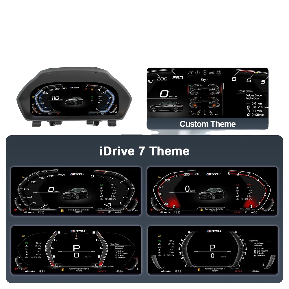 Digitales Instrumentencluster, Carplay- Und Android Auto-unterstützung, Echtzeit-navigation, F30 Standardversion