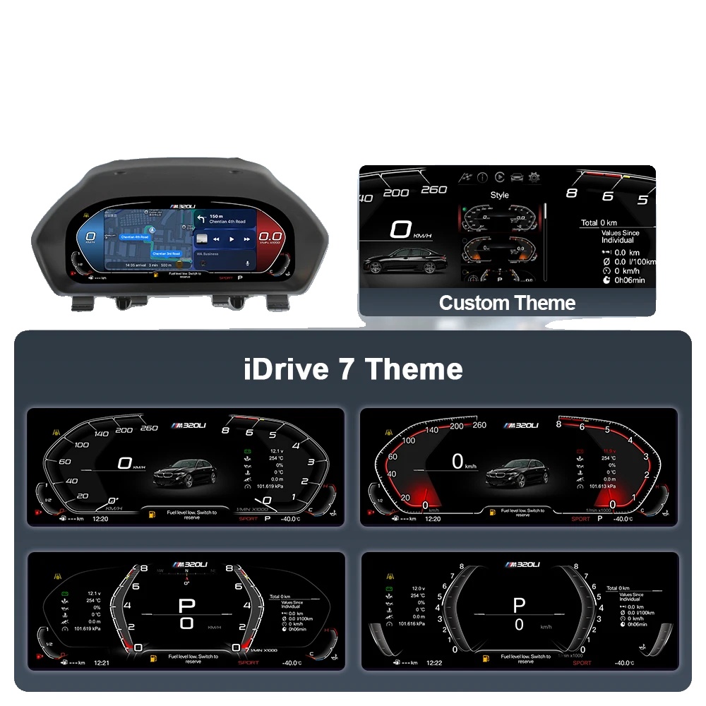 Digitales Instrumentencluster, Carplay- Und Android Auto-unterstützung, Echtzeit-navigation, F30 Carplay-version