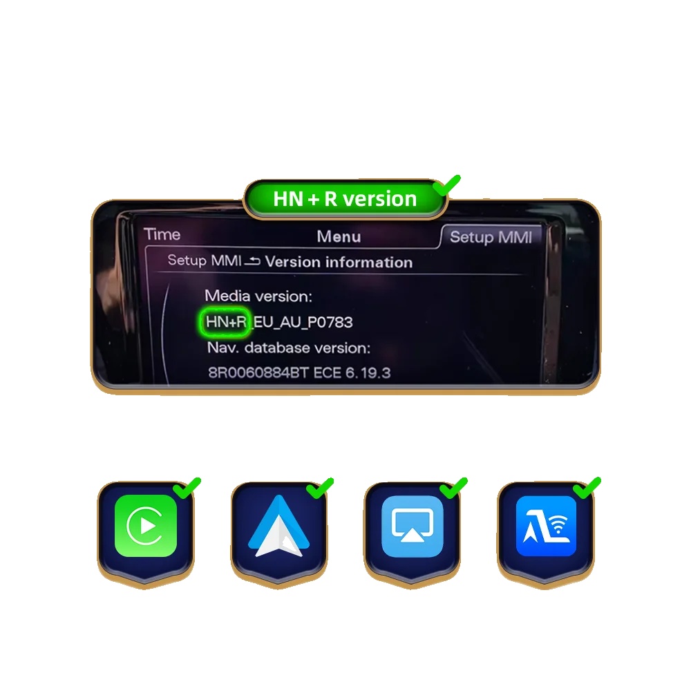 Drahtloses Carplay Android Auto Modul, Bluetooth-konnektivität, Navigationsunterstützung, A1 Hnr+cam