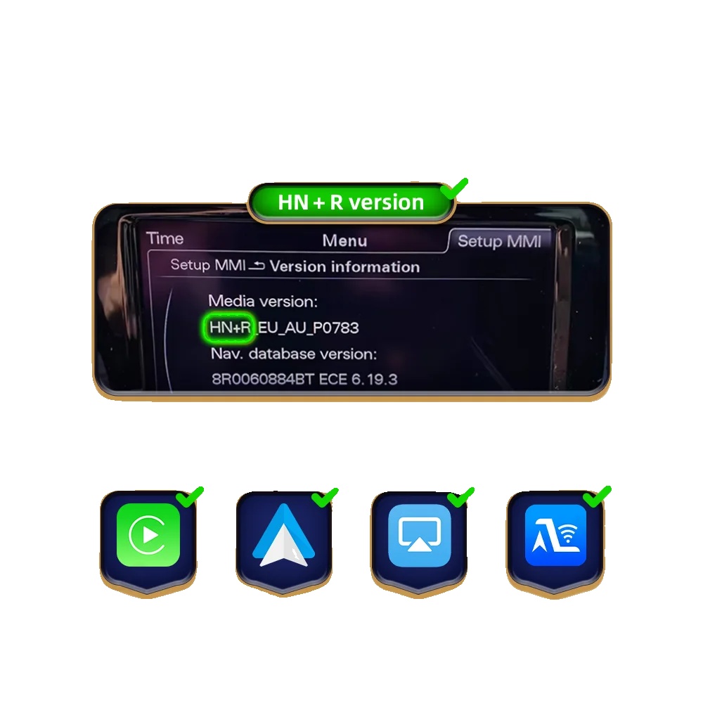 Drahtloses Carplay Android Auto Modul, Bluetooth-konnektivität, Navigationsunterstützung, Q3 Hnr
