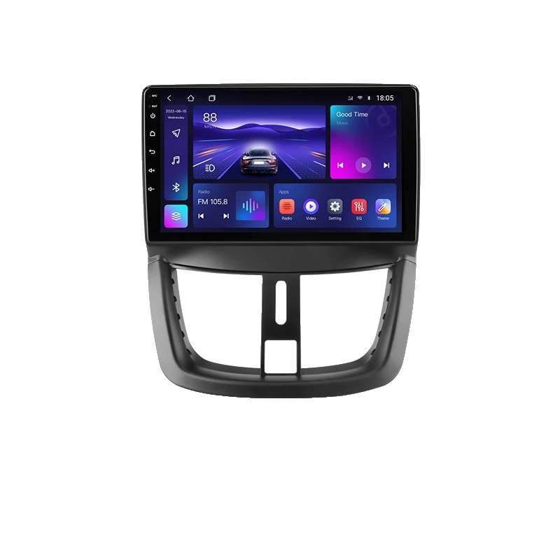 Auto-multimedia-player, Qled-display, Smartphone-integration, Kompatibel Mit Peugeot 207 207cc 2006-2015, T6c