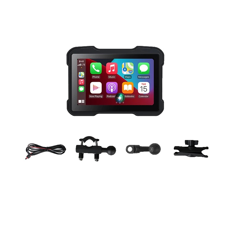 Motorrad Carplay Display, Hd-auflösung, Wasserdicht Ip67, 5 Zoll Kein Dvr