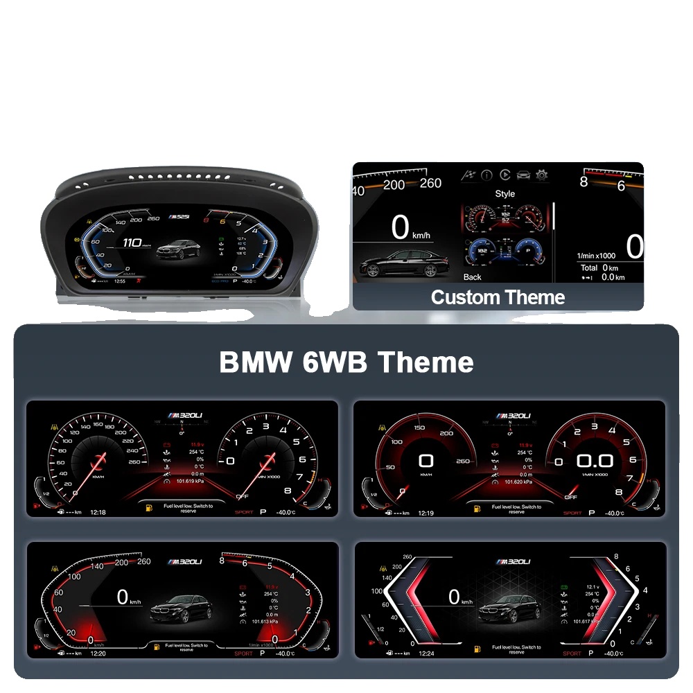 Digitales Instrumentencluster, Wireless Carplay, Echtzeit-navigation, E60 Standardversion