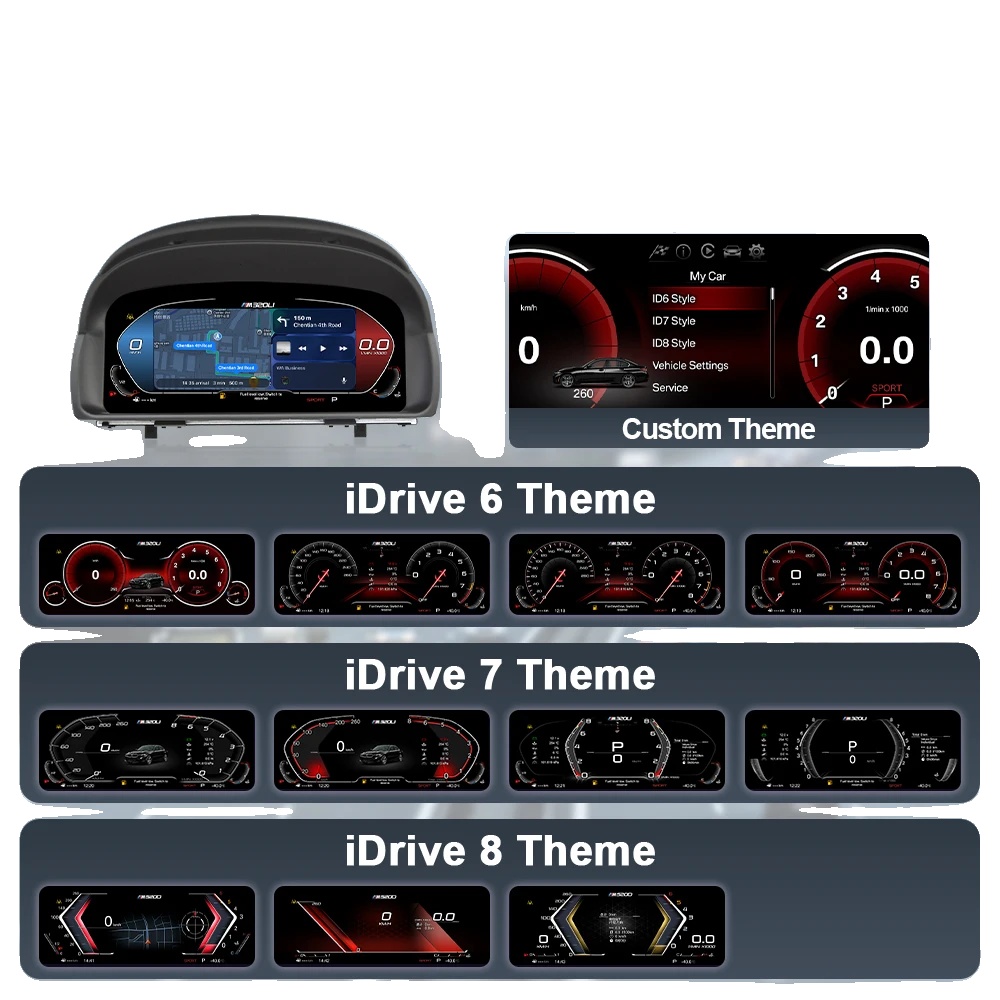 Digitales Messgerät Dashboard Cluster, Carplay-kompatibilität, Adaptive Geschwindigkeitsregelung, E84 Carplay Multi-ui