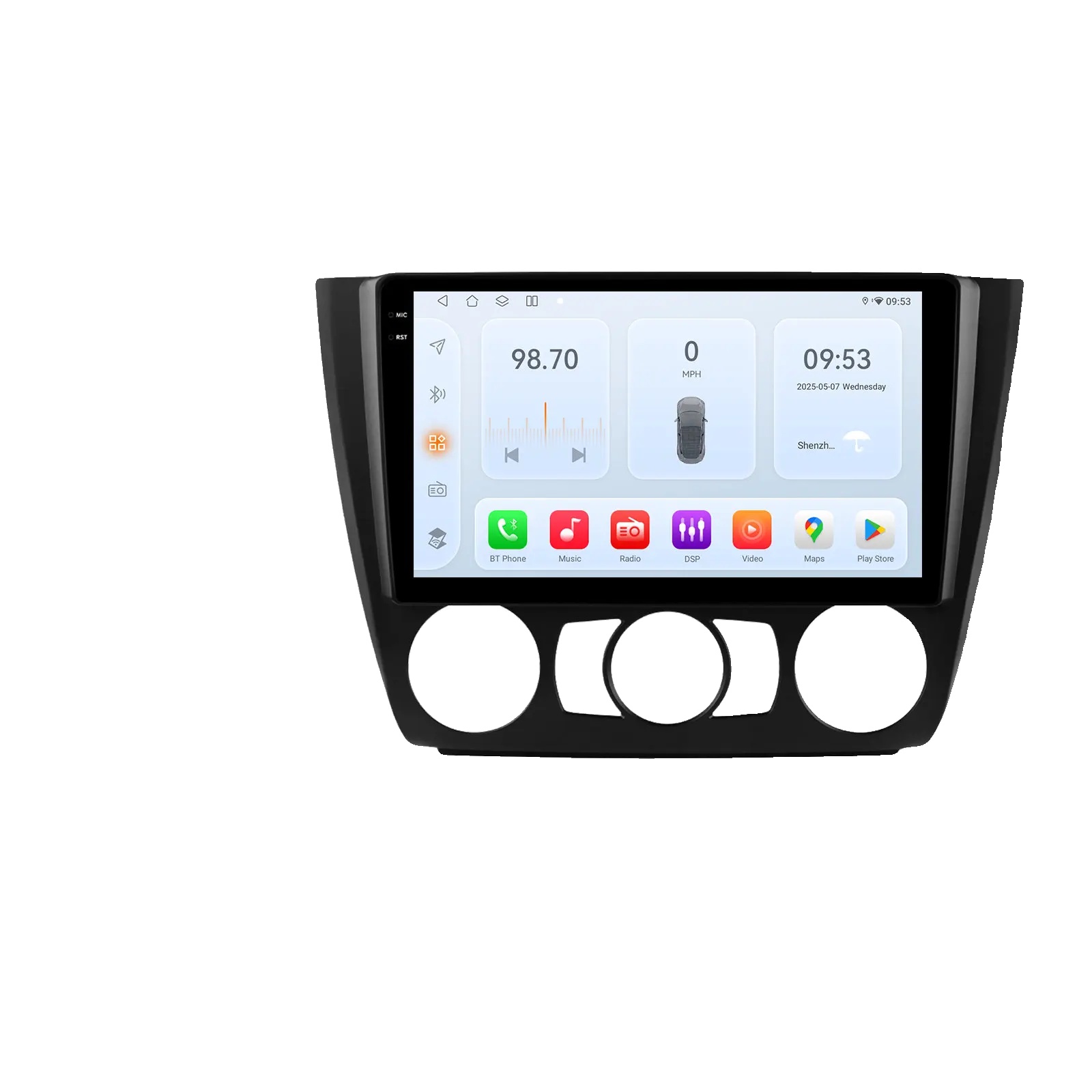 Carplay, Displaygröße, Navigationssystem, Kompatibel Mit Bmw 1er Serie E81 E82 E87 E88 At Mt Auto Manuell, Qs4 B Handbuch