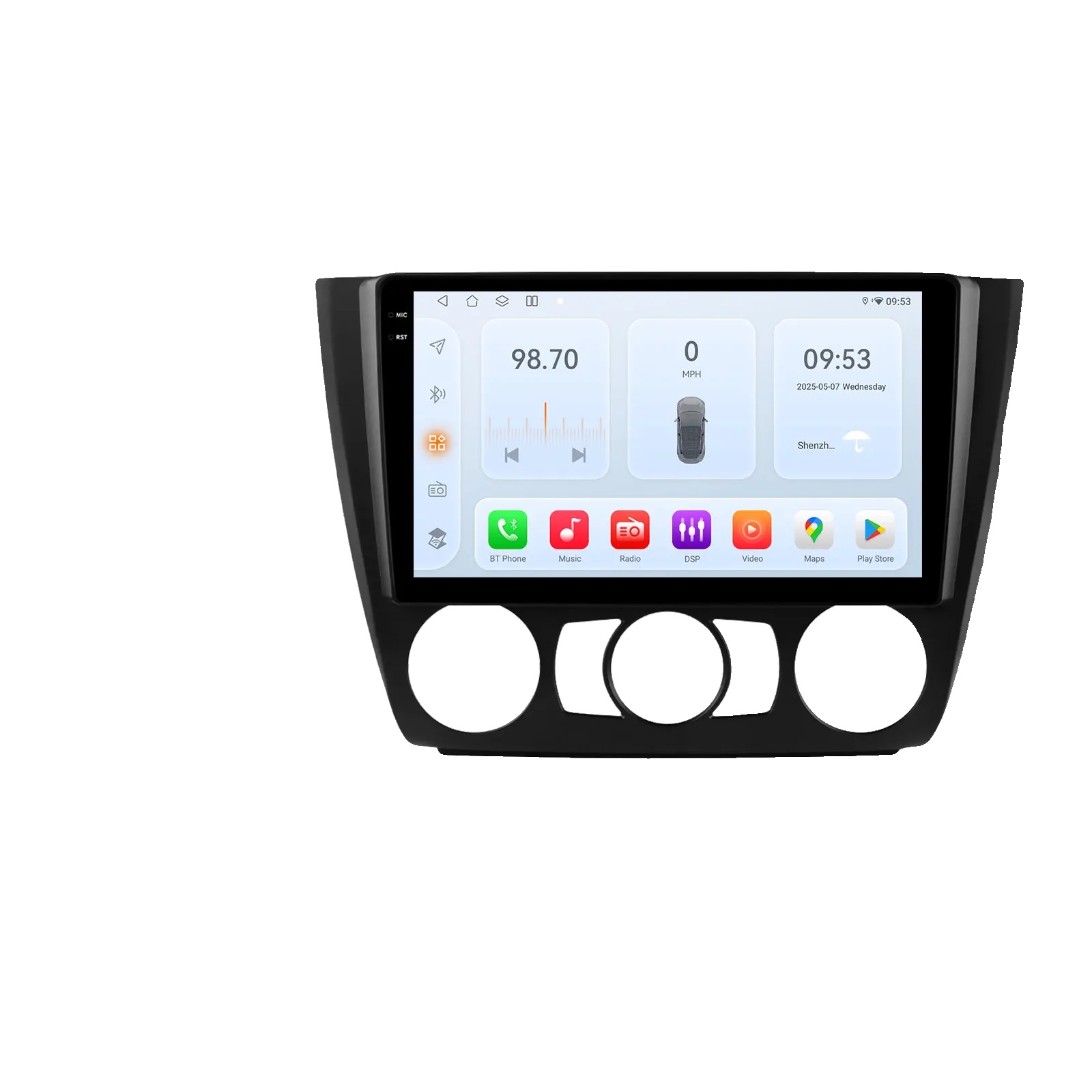 Carplay, Displaygröße, Navigationssystem, Kompatibel Mit Bmw 1er Serie E81 E82 E87 E88 At Mt Auto Manuell, Qs1 B Handbuch