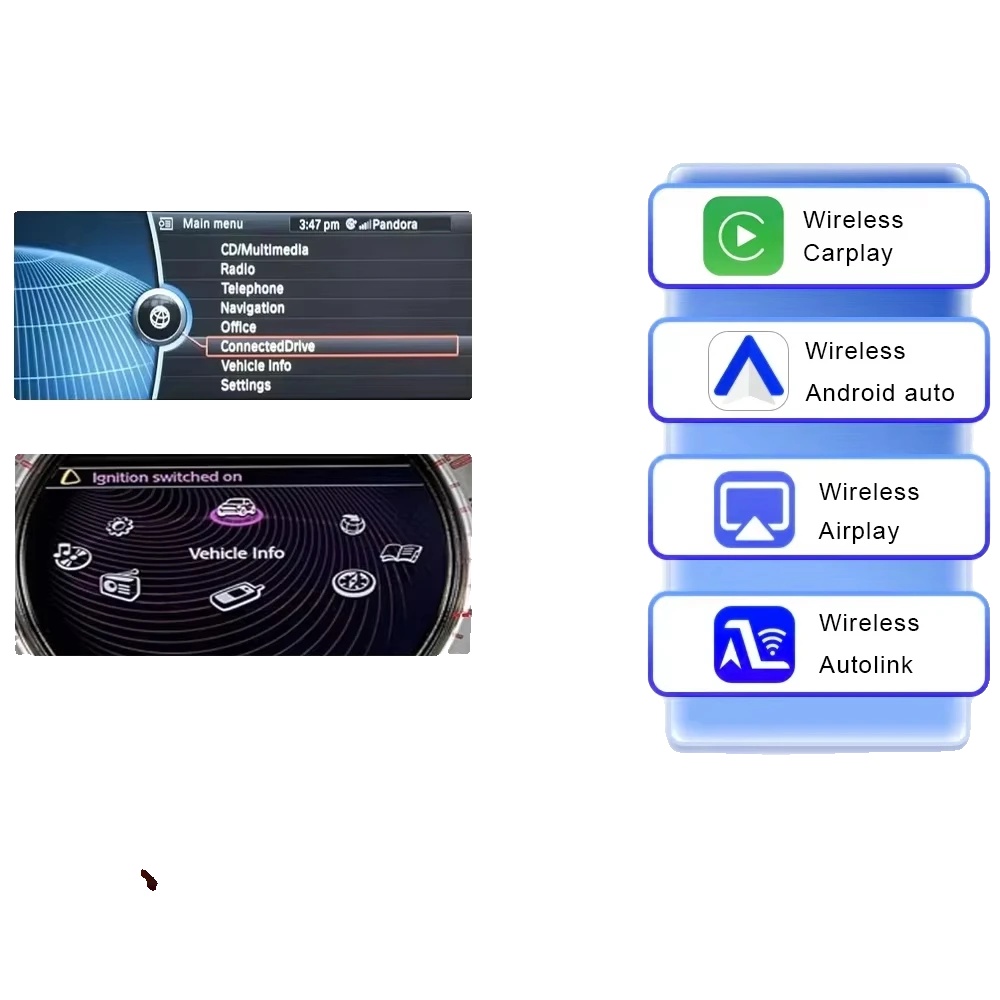 Carplay-schnittstelle, Drahtlose Technologie, Kompatibel Mit Bmw Cic-system, Verbesserte Navigation, Für Cic-system