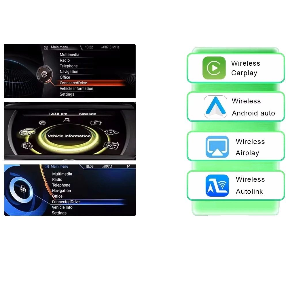 Carplay-schnittstelle, Drahtlose Technologie, Kompatibel Mit Bmw Cic-system, Verbesserte Navigation, Für Nbt-system