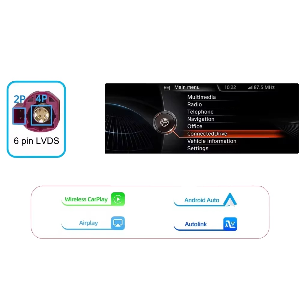 Drahtloses Carplay Android Auto Modul, Unterstützt Mehrere Formate, Plug-and-play Installation, Nbt-system