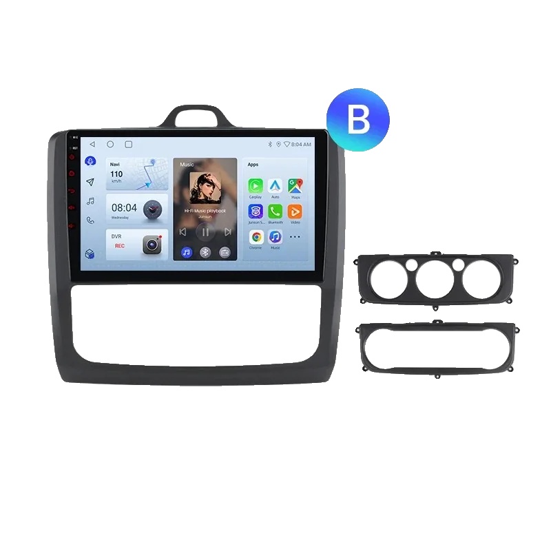 Autoradio, 9" Display, Multimedia-funktionen, Kompatibel Mit Ford Focus Mk2-mk3 (2004-2011), V1 Pro (2gb 64gb)b