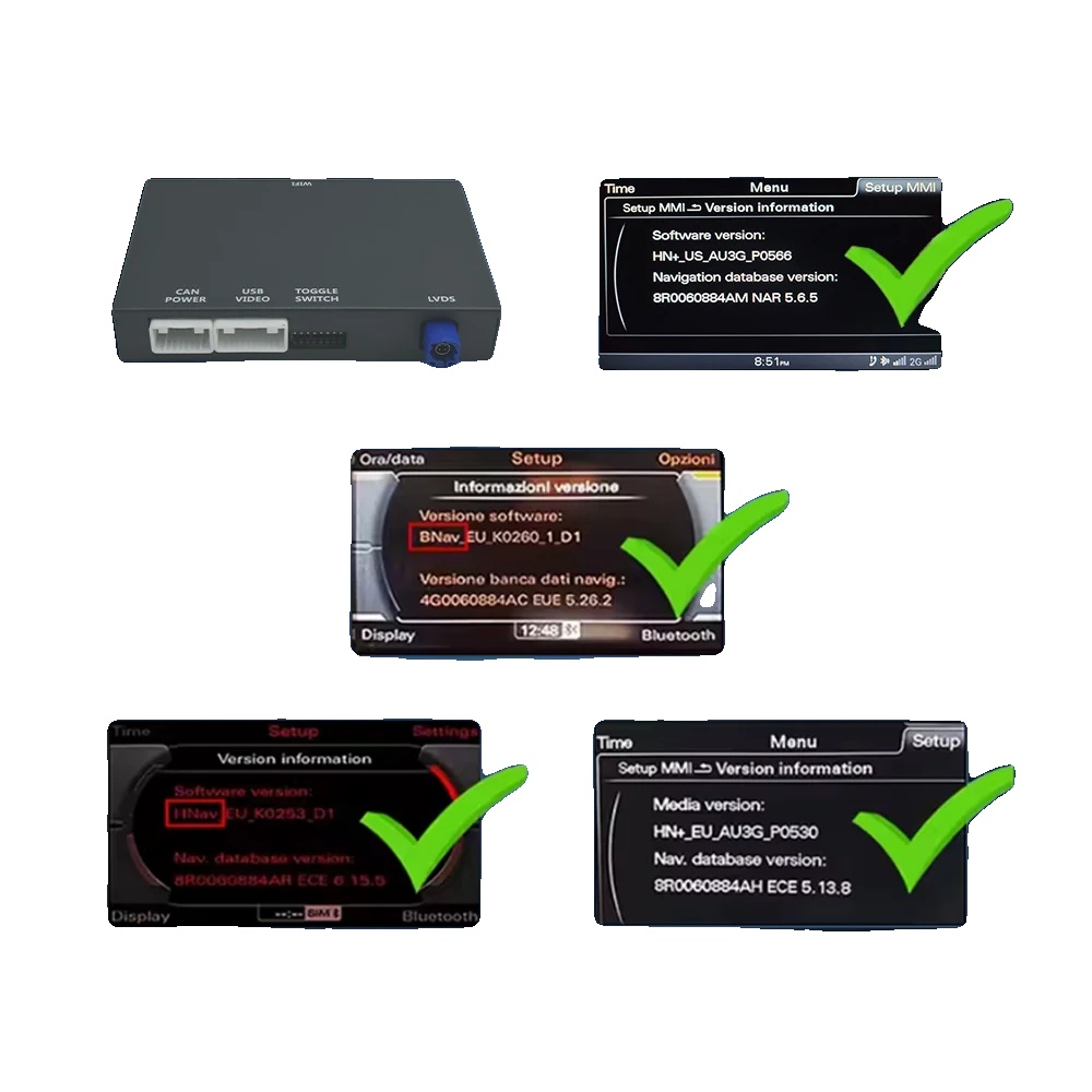 Drahtloses Carplay-interface, Dual-band-wlan, Einfache Kameraintegration, Für Hnr (graue Box)