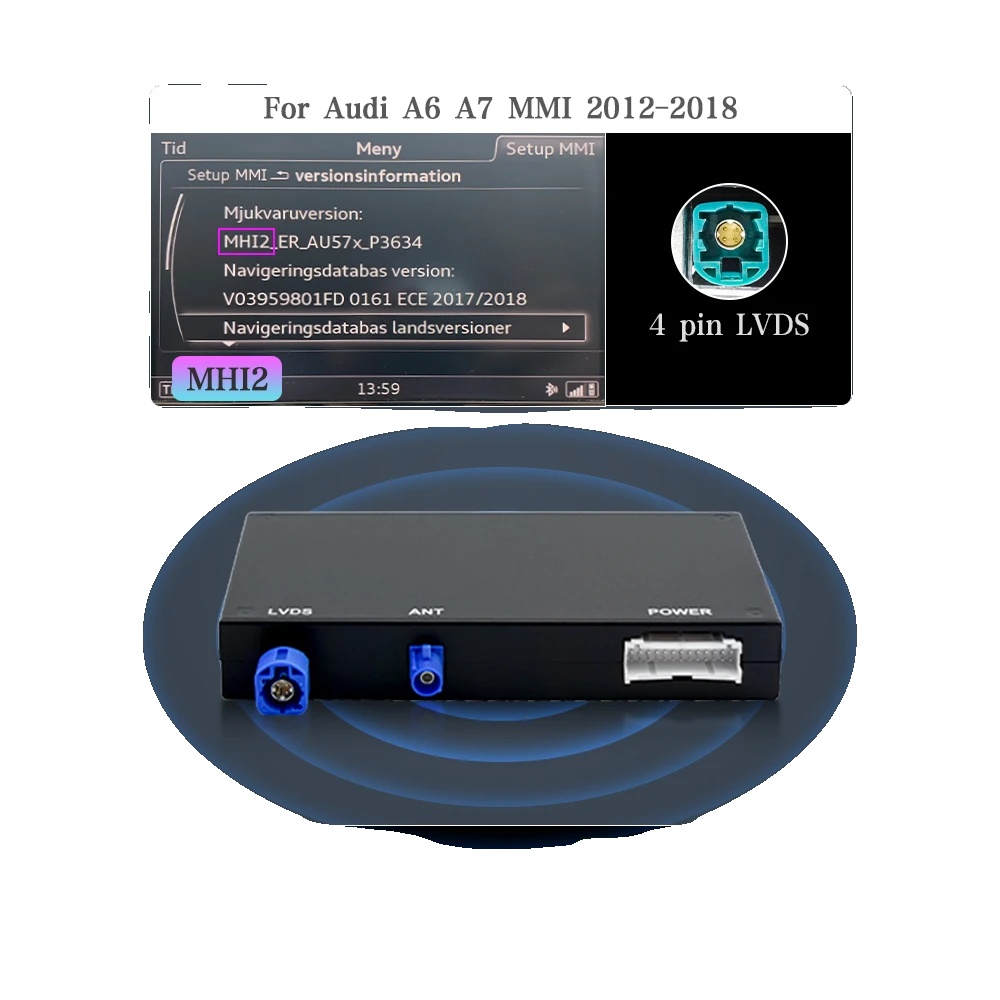 Drahtloses Carplay-interface, Dual-band-wlan, Einfache Kameraintegration, Für Mhi2 (blackbox)