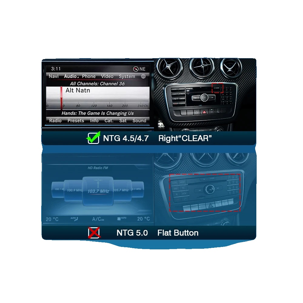 Drahtloses Carplay Android Auto, Nahtlose Konnektivität, Verbessertes Audioerlebnis, Für Ntg 4.5/4.7 Benz