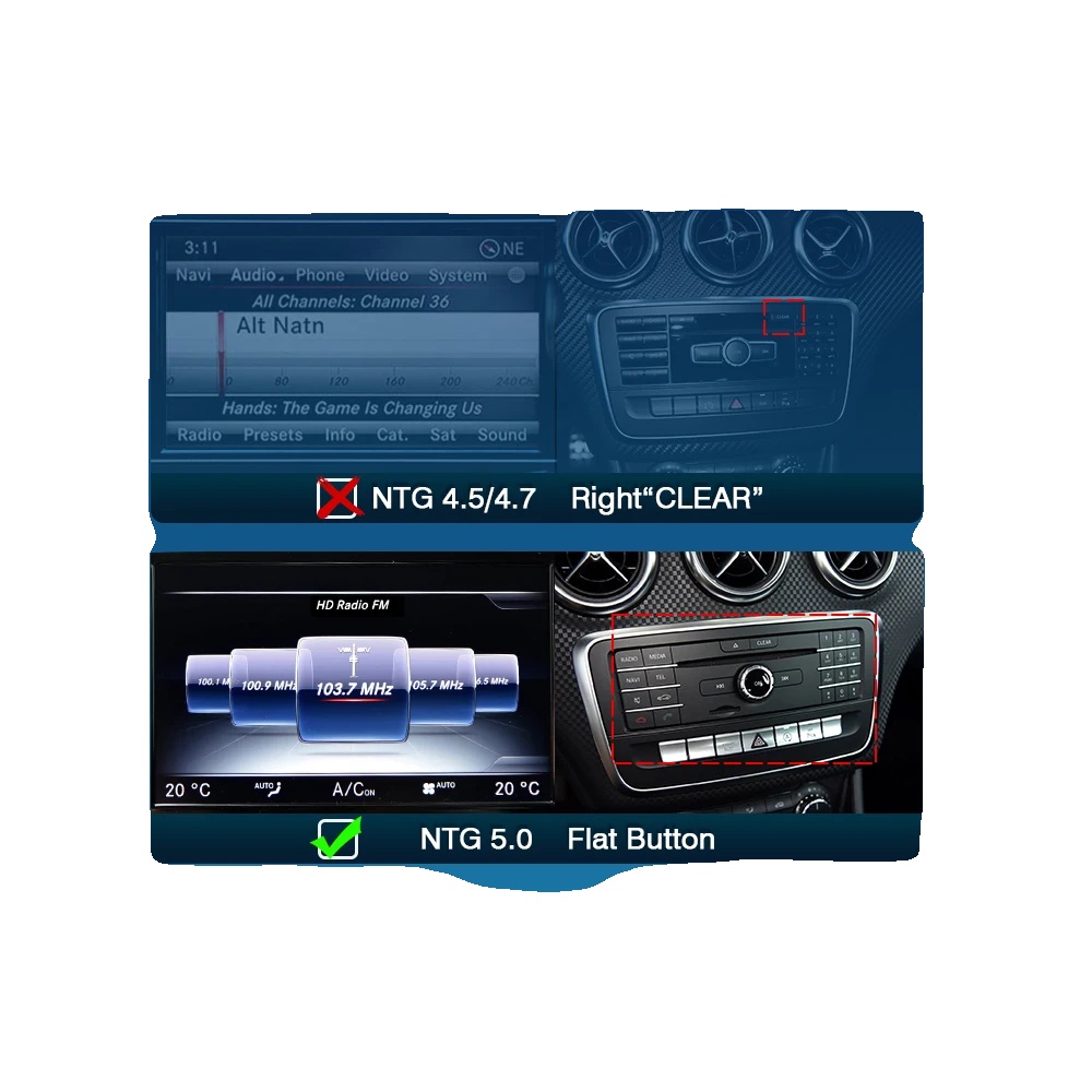 Drahtloses Carplay Android Auto, Nahtlose Konnektivität, Verbessertes Audioerlebnis, Für Ntg 5.0 Benz