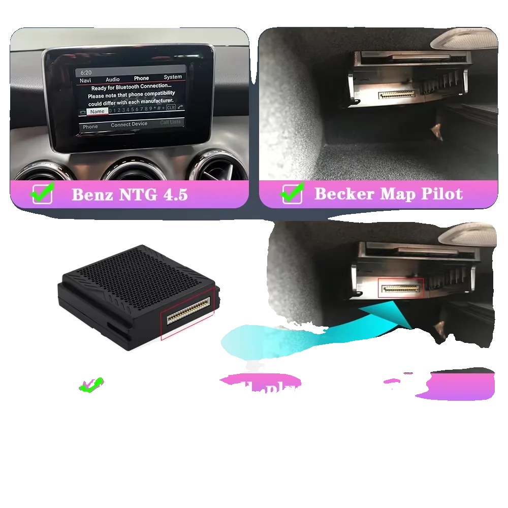 Fahrzeug-multimedia-schnittstelle, Kabelloses Carplay/android Auto, Einfache Plug-and-play-installation, Ntg 4.5 Becker Kartenpilot