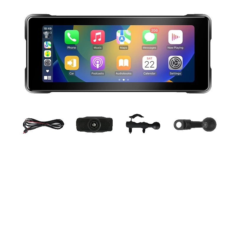 Motorrad-navigationsdisplay, Kabelloses Carplay, Bluetooth-unterstützung, 6.86 Zoll Carplay