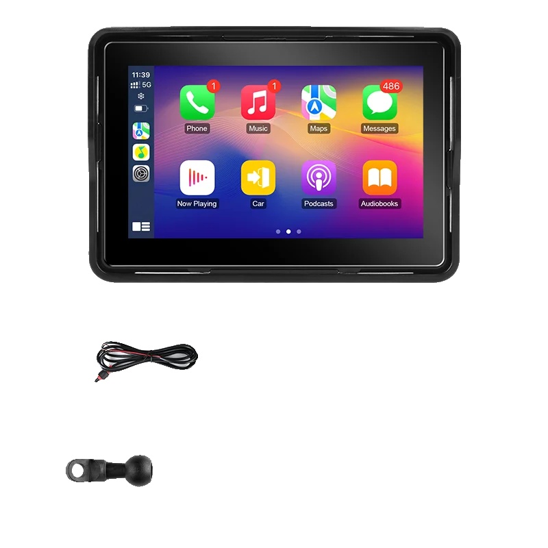 Motorrad Gps, Kabelloses Carplay, Wasserdichtes Display, 7 Zoll Pnd