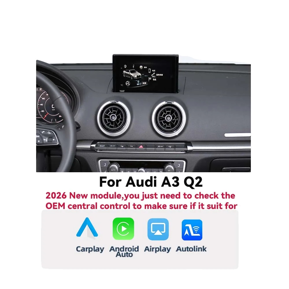 Carplay-modul, Drahtlose Konnektivität, Navigationsunterstützung, Für Audi A3 Q2