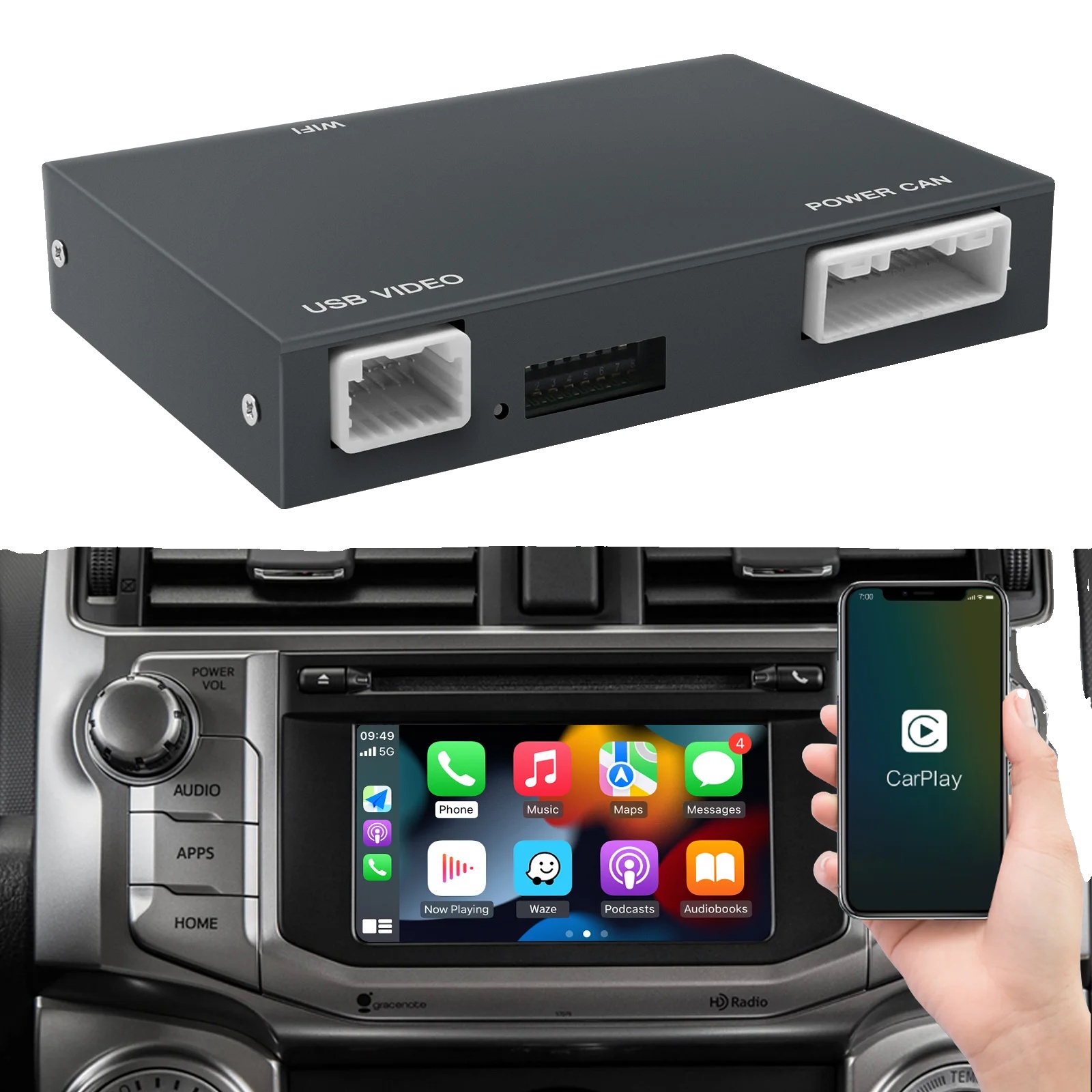 Multimedia-modul Für Fahrzeuge, Unterstützt Carplay, Android Auto-kompatibilität, Carplay Box