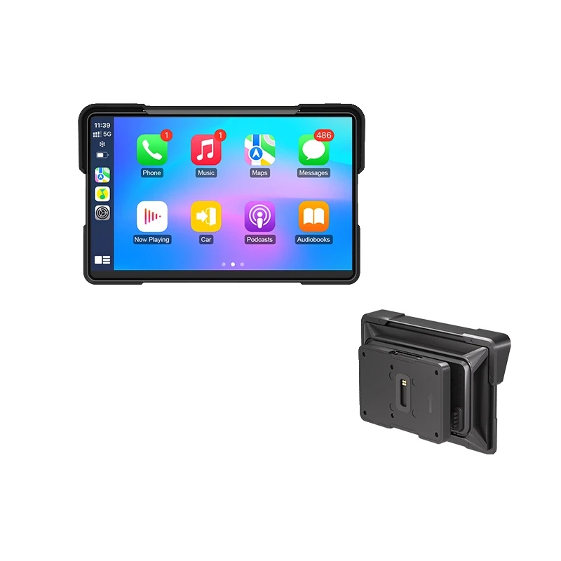 Motorrad-radio, 7-zoll-bildschirm, Unterstützt Carplay Und Android Auto, 7"carplay-kein Dvr, Keine