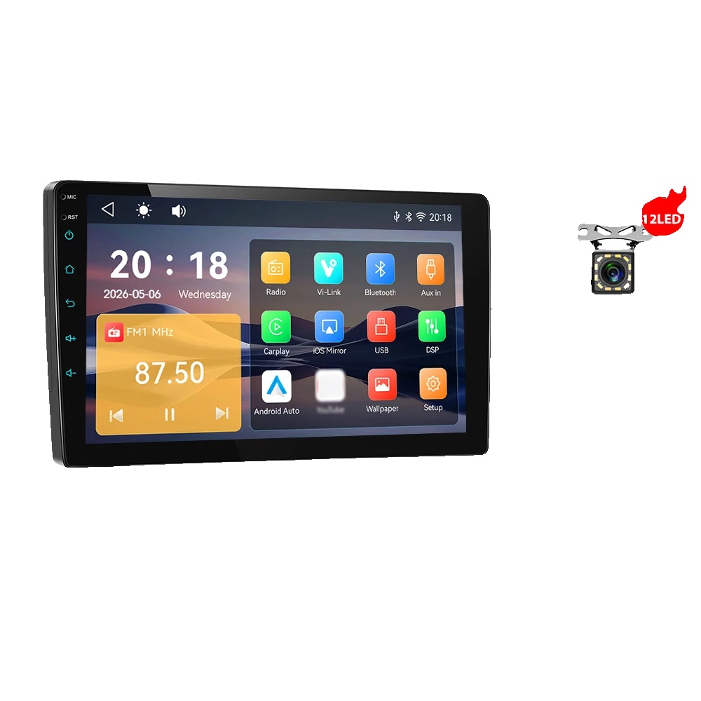 Carplay, Hochwertiges Display, Nahtlose Konnektivität, Kompatibel Mit Ford Focus 2 3 Mk2 Mk3 2004-2011, Mit 12 Led Mic