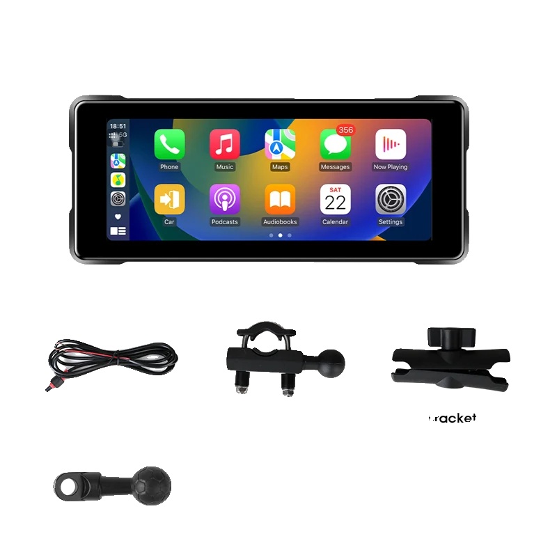 Motorrad Dvr, Kabelloses Carplay, Bluetooth-konnektivität, Moto Spieler - Keine Kamera, Keine
