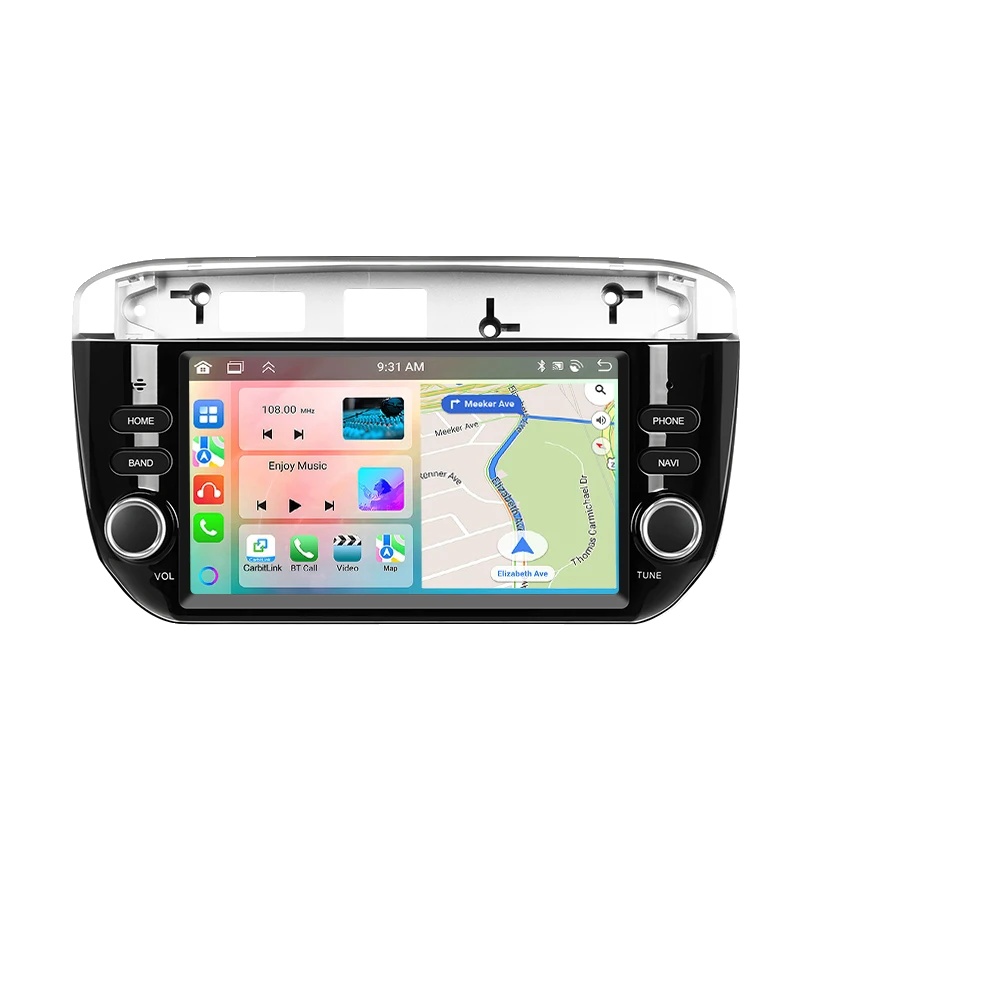 Autoradio, Touchscreen, Smartphone-integration, Kompatibel Mit Fiat Punto 2012-2015, 6g 128g