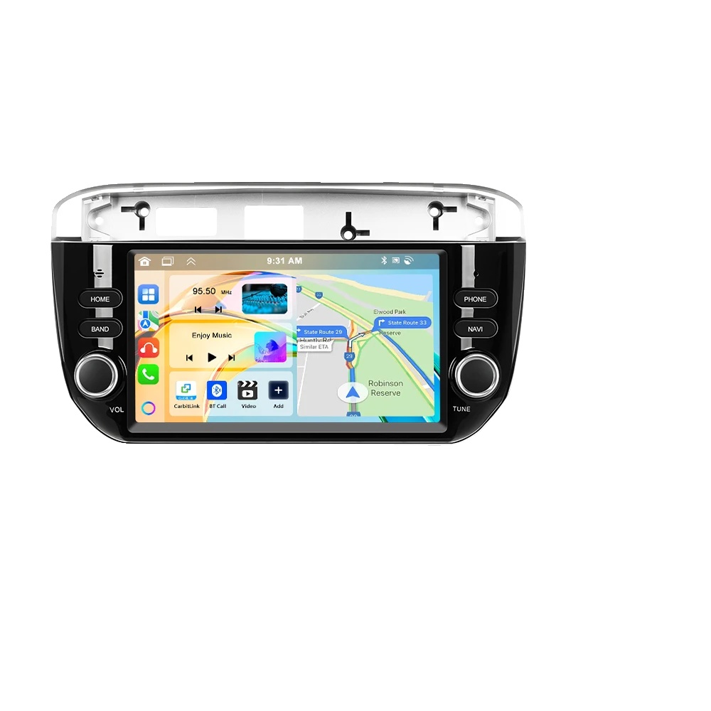 Autoradio, Touchscreen, Smartphone-integration, Kompatibel Mit Fiat Punto 2012-2015, 4g 64g Mic Cam-a