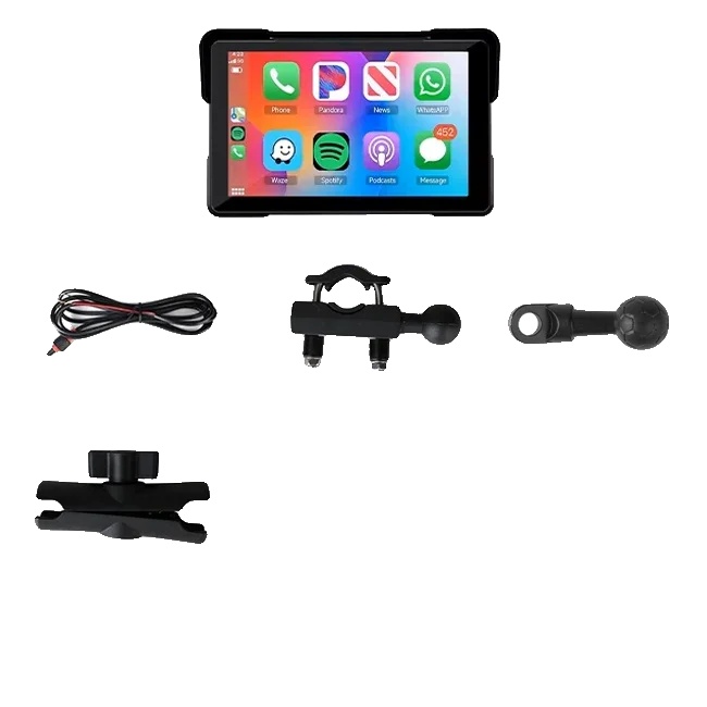 Motorrad Dvr, Dual-linse, Kabelloses Carplay Und Android Auto, 128g, Motor Radio Nicht Dvr-c