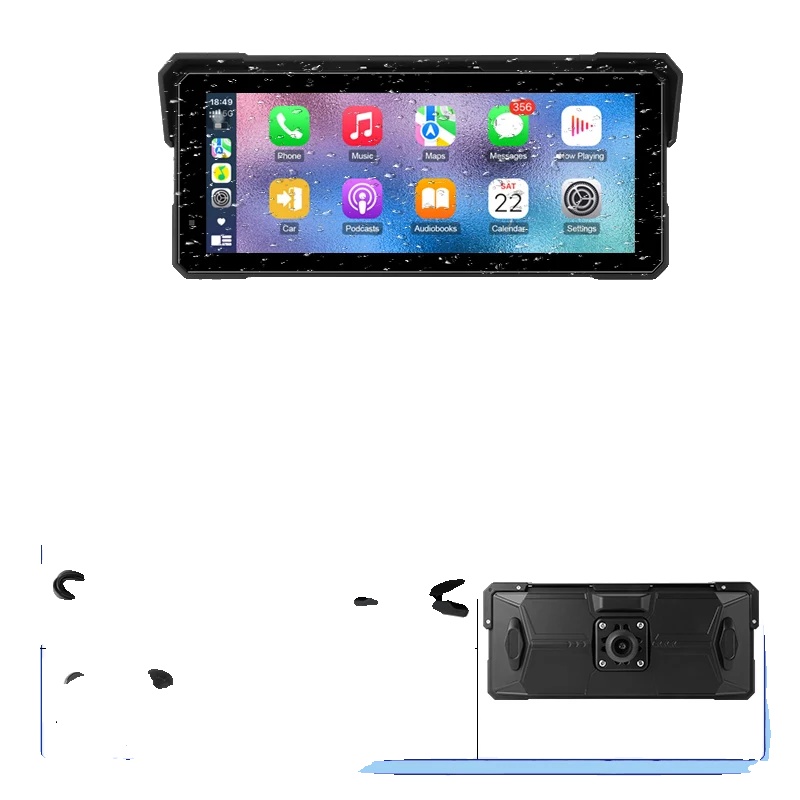 Tragbare Motorradnavigation, 8,1" Lcd-display, Wasserdichtes Design, Keine, Moto Spieler
