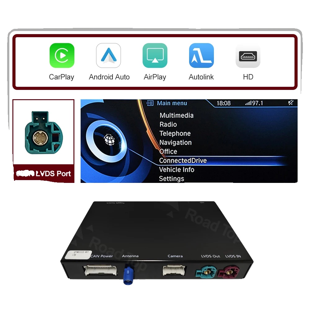 Drahtloses Carplay, Android Auto-kompatibilität, Sprachsteuerungsfunktion, Nbt-system