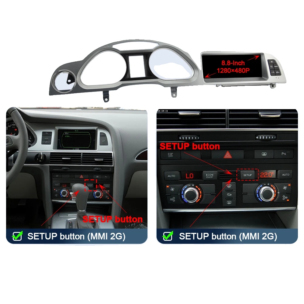 Carplay-bildschirm, Kabellose Konnektivität, Integriertes Gps, 2005-2009 2g Carplay
