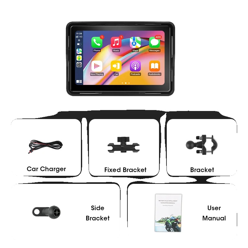 Gps-navigator, Kabelloses Carplay, Ipx7 Wasserdicht, Mt