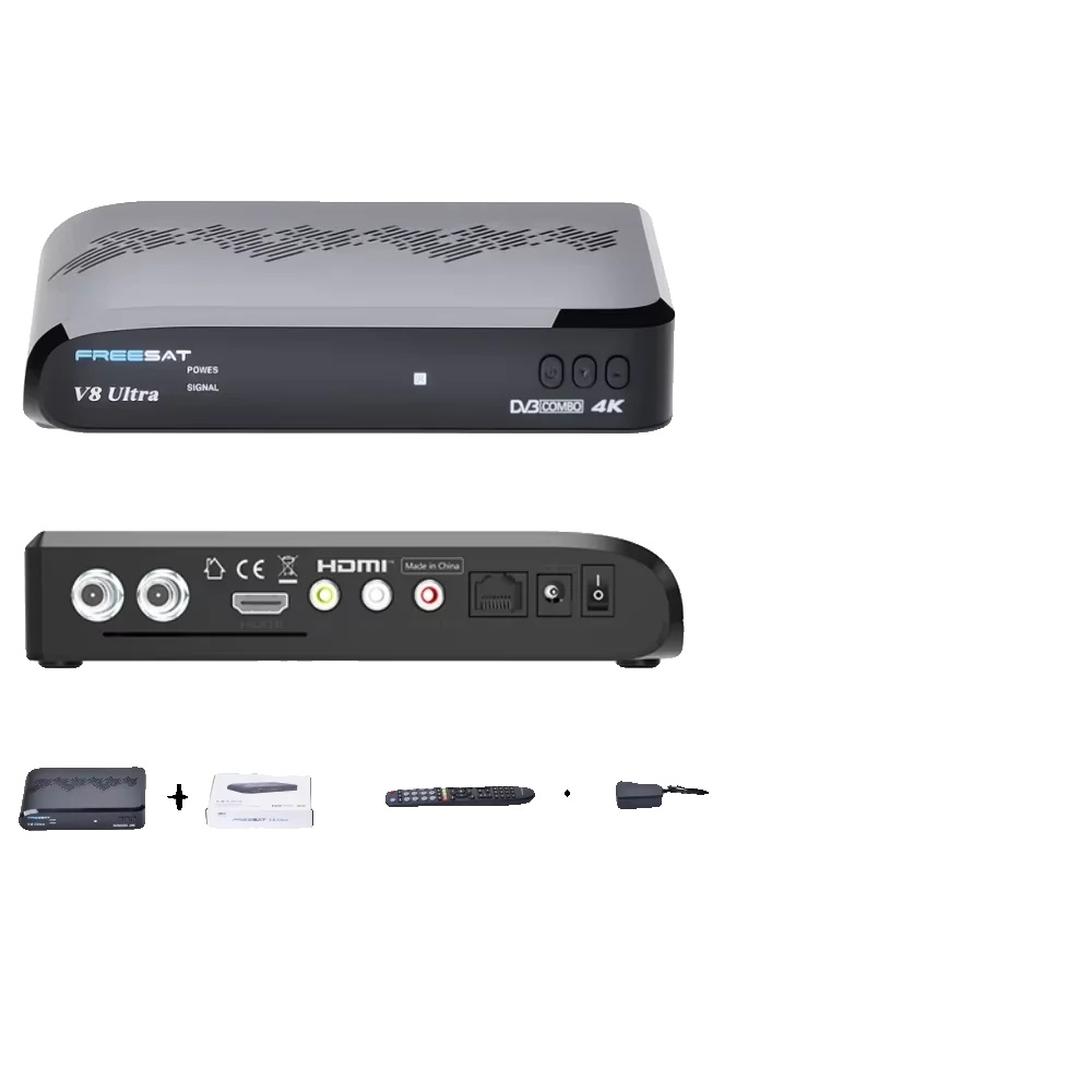 Set-top-box, Unterstützt Dvb-s/s2/t2, Hdmi-ausgang, V8 Ultra 4k Tv Box, Eu-stecker