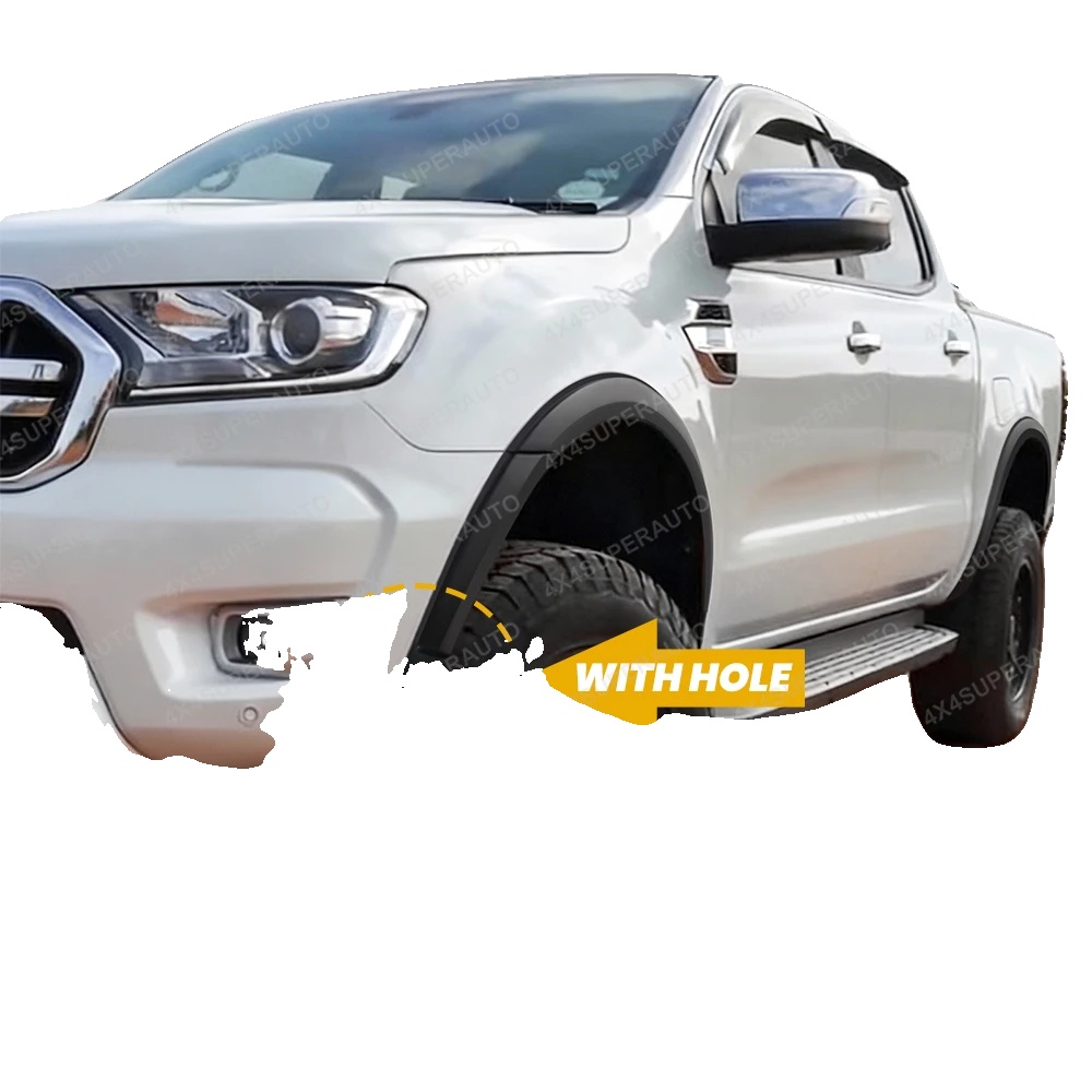 Kotflügelverbreiterungen, Kompatibel Mit Ford Ranger T8 2018-2023, Aggressives Design, Langlebige Abs-konstruktion, Mit Loch