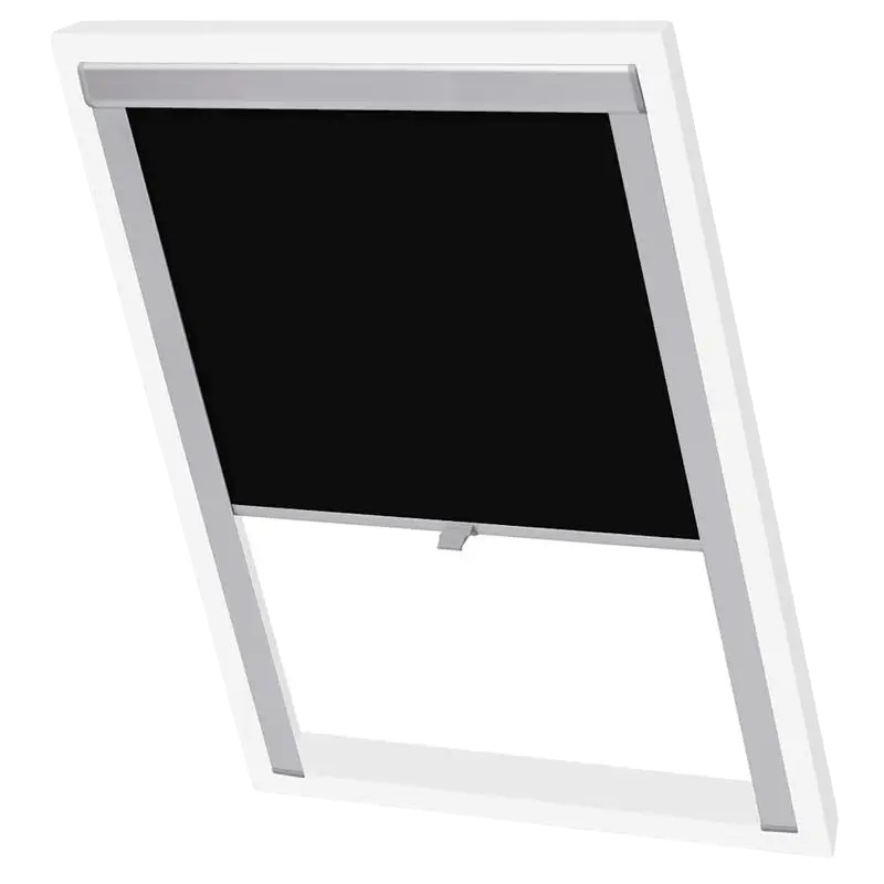 Verdunkelungsrollo, Hohe Abschattungsfunktion, Metallmaterial, Schwarz
