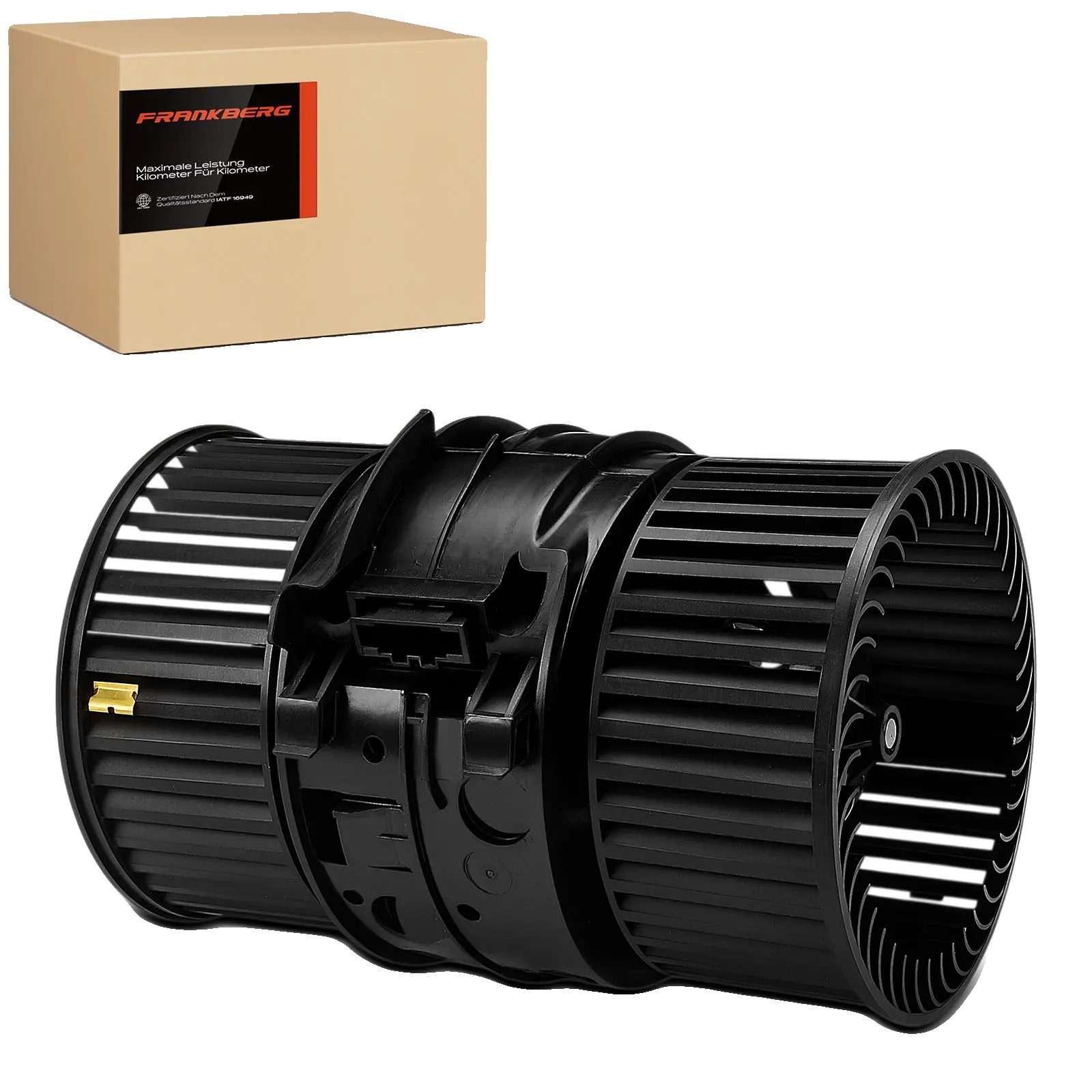 Lüftermotor, Durchmesser 133,5 Mm, Spannung 12 V, Nennleistung 340 W, 2 Anschlusskontakte, Rechtslauf