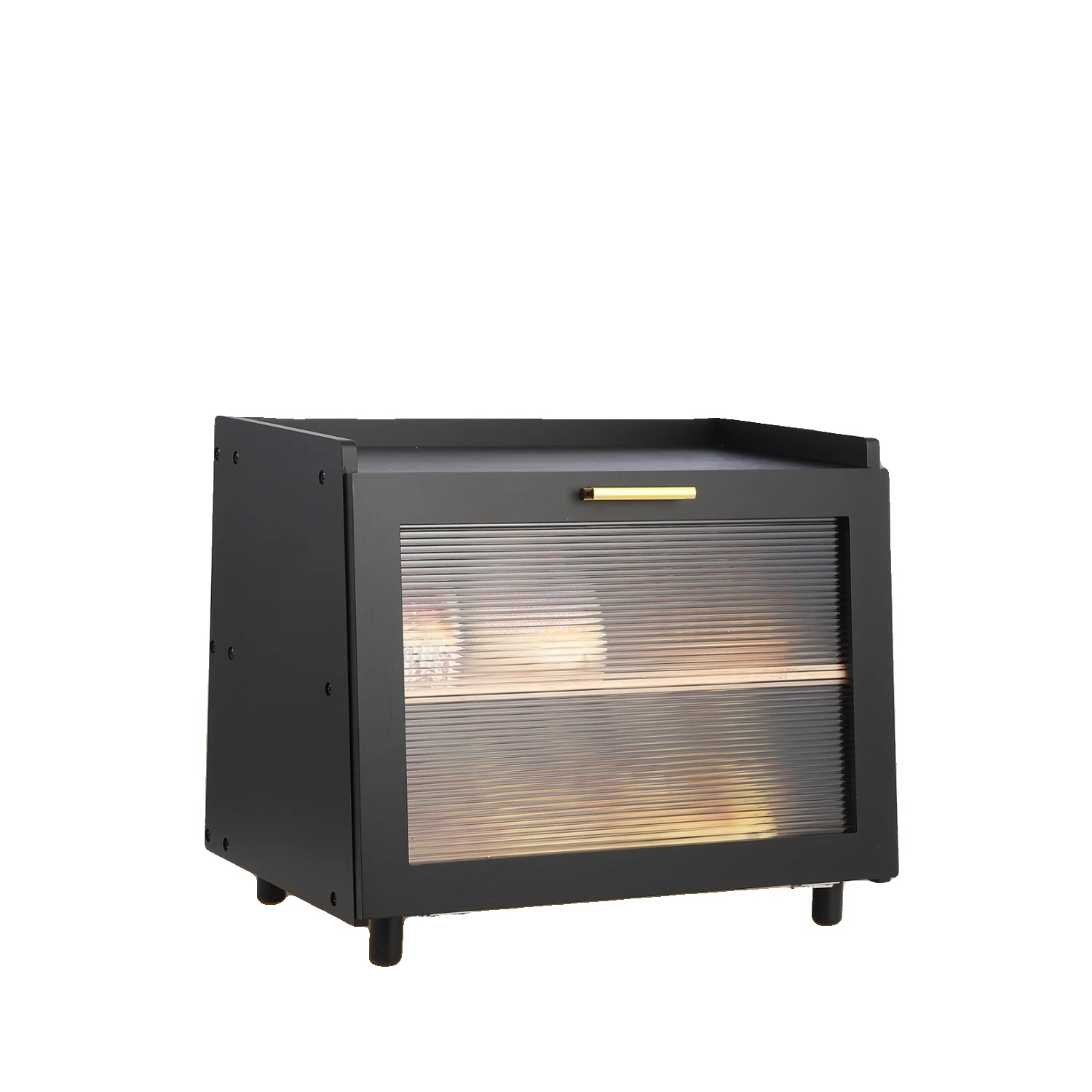 Brotbox, Dual-layer Lagerung, Frische Schutz, Schwarz