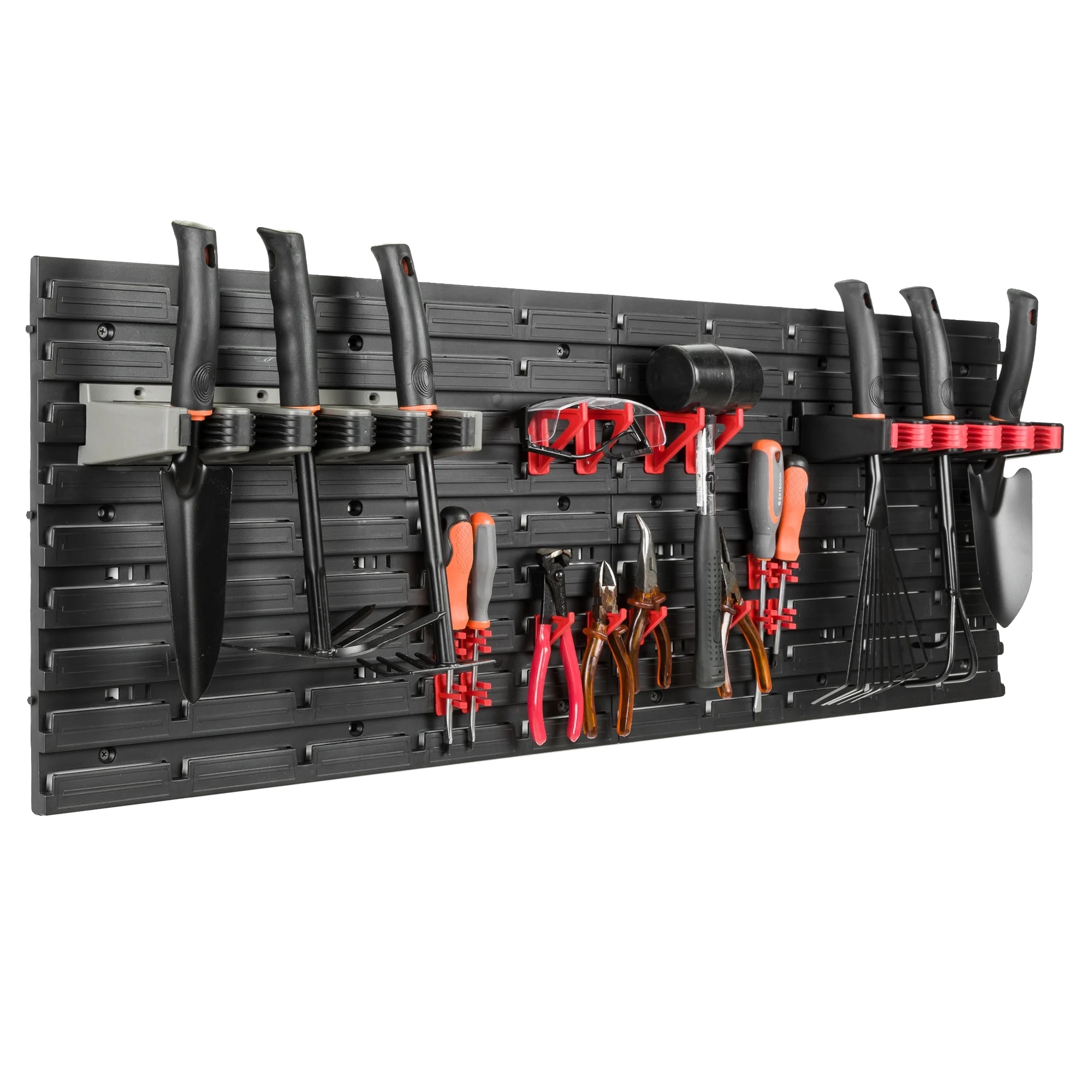 Werkstatt-organisationsboard, 115 X 39 Cm, Kunststoffmaterial, Mobile Einrichtung, Kompatibel Mit Verschiedenen Werkzeugen, Einfache Wandmontage