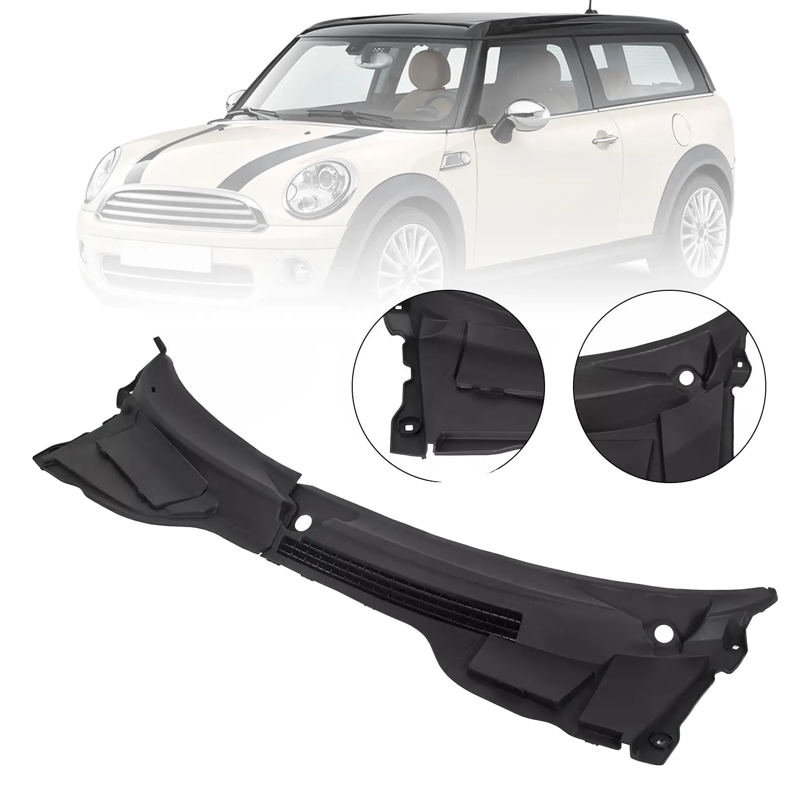 Windschutzscheibenverkleidung, Kunststoffmaterial, Kompatibel Mit Mini Cooper R55 R56 R57, Installationsmethode: Schrauben/clip-on, Hohe