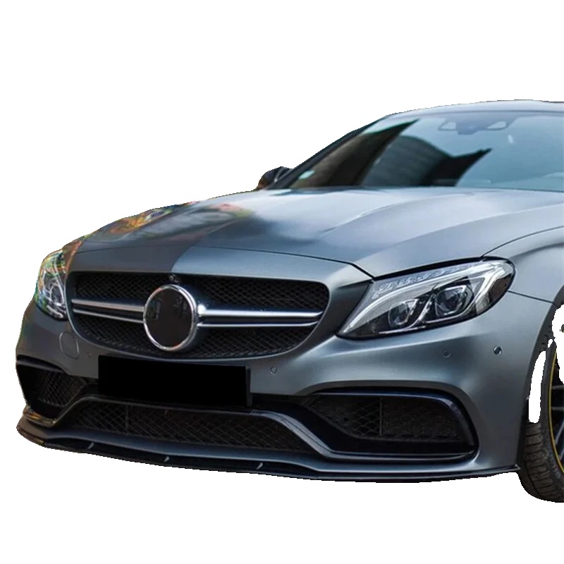 Frontstoßstangenlippe Diffusor Spoiler, Hochfester Abs-kunststoff, Passt Für 2015-2022 Mercedes-benz C-klasse, Mehrteiliges Set, Verbesserte
