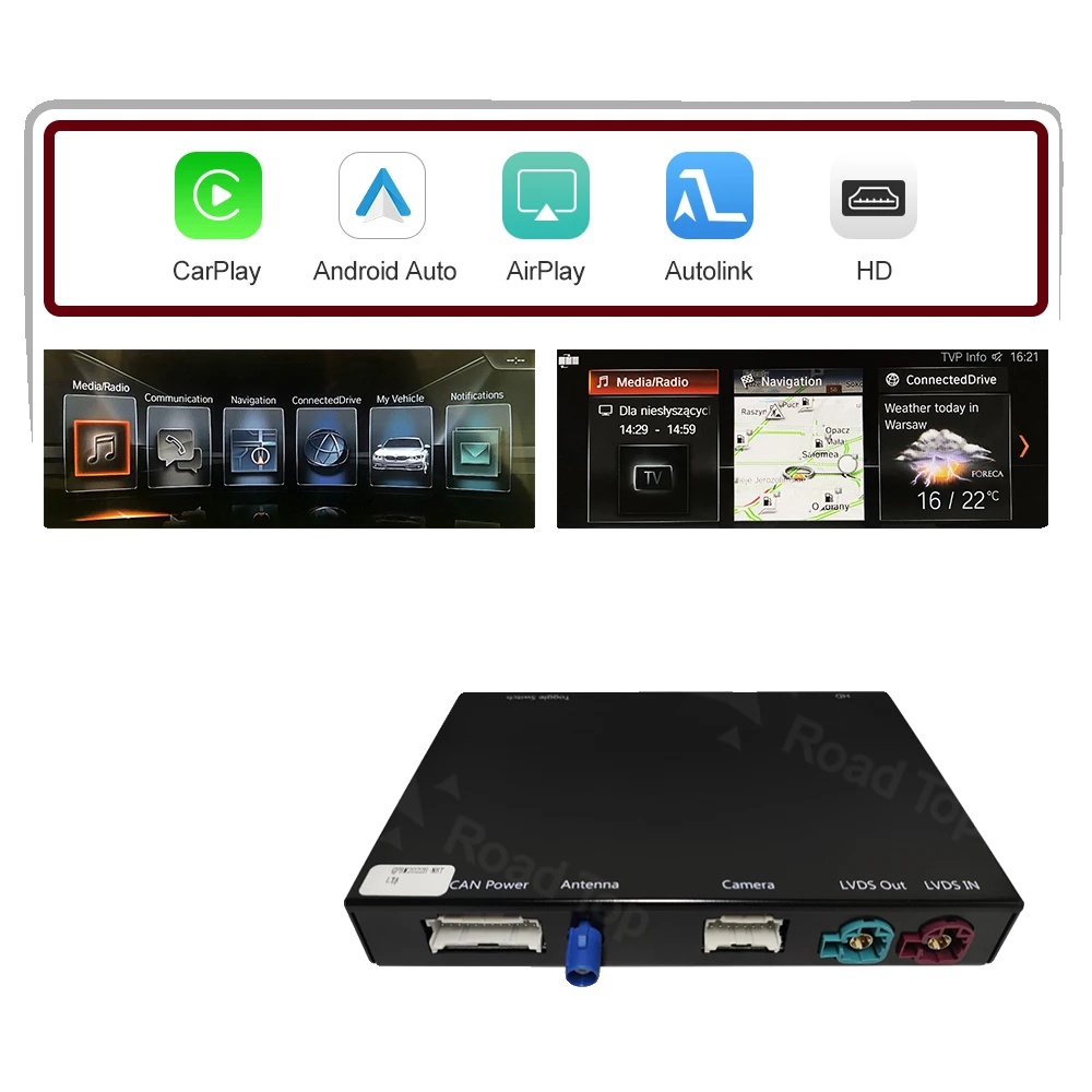 Kabelloses Carplay, Android Auto, Kompatibel Mit Bmw Serie 6 F06 F12 F13 G32 2010-2020, Evo-system